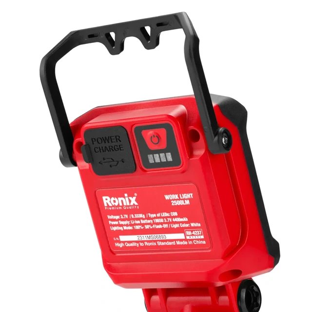 نورافکن شارژی 2500 لومن ronix RH-4237