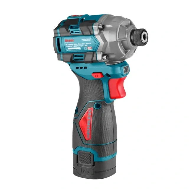 پیچ گوشتی شارژی براش لس 16ولت رونیکس 8668