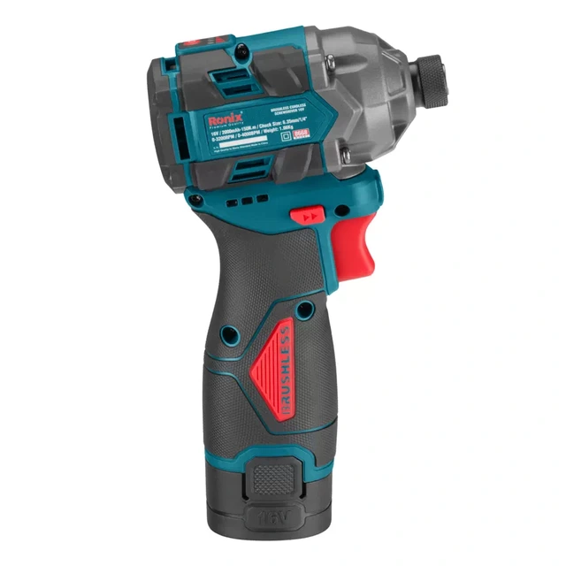 پیچ گوشتی شارژی براش لس 16ولتی رونیکس 8668